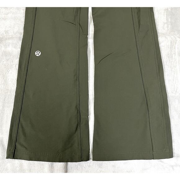 RARE Lululemon Carry Less Olive Utility Pants Sz 4 Hiking Pocket Secret Messages - Picture 3 of 16